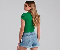 Better Basics Ribbed Knit Tee