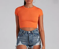 Better Basics Ribbed Knit Tee