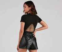 Racer Babe Cropped Graphic Tee