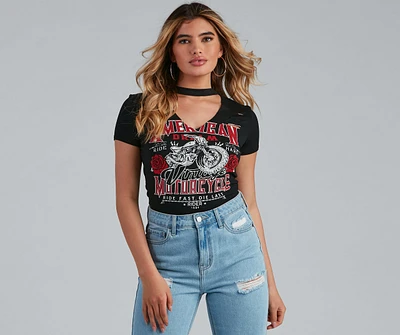 American Dream Choker Graphic Tee