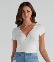 The Perfect Basic Knit Crop Top