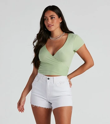 The Perfect Basic Knit Crop Top