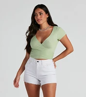 The Perfect Basic Knit Crop Top