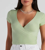 The Perfect Basic Knit Crop Top