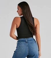 Know The Basics Crew Neck Bodysuit