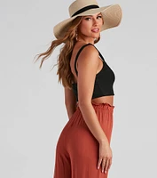 I've Got Needs Scoop Neck Crop Top