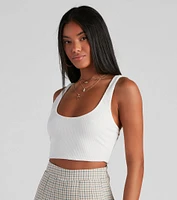 I've Got Needs Scoop Neck Crop Top