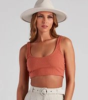 I've Got Needs Scoop Neck Crop Top