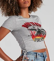 Born To Ride Jersey Graphic Tee