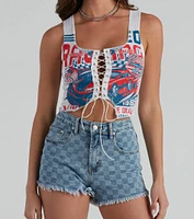 Cross The Finish Line Graphic Top