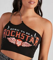 Rockstar Life Graphic Crop Top