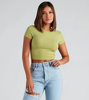 Better Basics Ribbed Knit Tee
