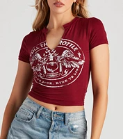 Full Throttle Motocycle Graphic Tee