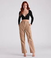 Stylish Staple Henley Crop Top