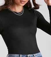 Smooth Basic Long Sleeve Bodysuit