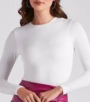 Smooth Basic Long Sleeve Bodysuit