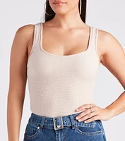 Casual Vibes Sleeveless Scoop Neck Bodysuit