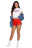 Knotted Bonita Crop Tee