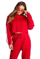 Sporty Vibes Cropped Hoodie