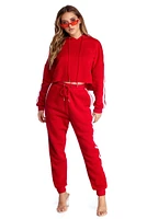 Sporty Vibes Cropped Hoodie