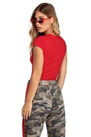 Casual Cutie V Neck Tee