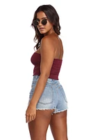 Basic Ribbed Cropped Tube Top