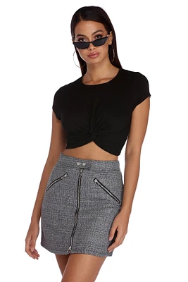 Run Knit Up Crop Top