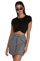 Run Knit Up Crop Top