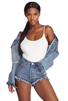 Essential Ribbed Sleeveless Bodysuit