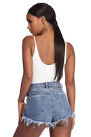 Essential Ribbed Sleeveless Bodysuit