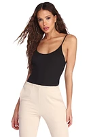 Essential Ribbed Sleeveless Bodysuit