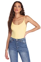 Essential Ribbed Sleeveless Bodysuit