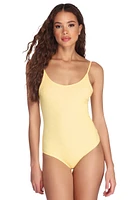 Essential Ribbed Sleeveless Bodysuit