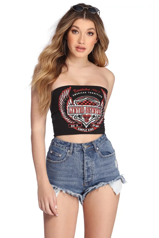 Windsor Lynyrd Graphic Tube Top Foxvalley Mall