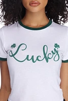 Lucky Graphic Ringer Tee