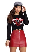 Rock N' Roll Crop Top