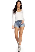 Basic Knit Long Sleeve Top