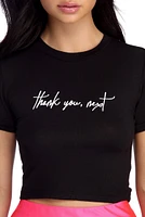 Thank You, Next Cropped Tee