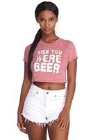 Wish You Were Beer Graphic Top