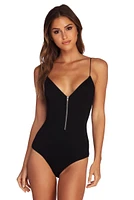 Zip Front Bodysuit
