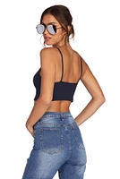 Zip With It Crop Top
