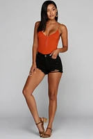 Off The Hook Ribbed Bodysuit