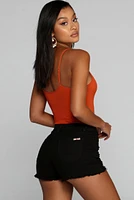Off The Hook Ribbed Bodysuit