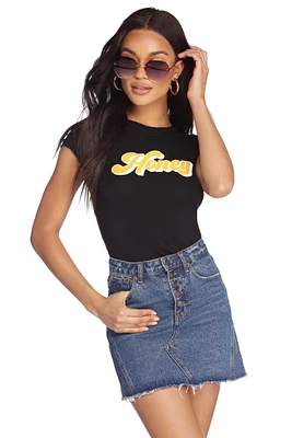 Honey Script Tee