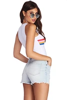 Rainbow Stripe Bodysuit