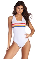 Rainbow Stripe Bodysuit