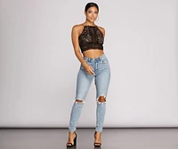 Crochet Queen Crop Top