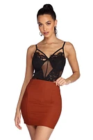 Daring Lace Bodysuit