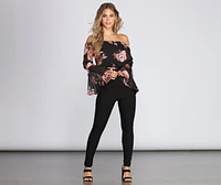 Flow On Crop Top