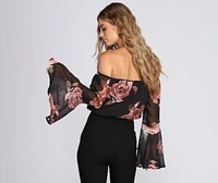 Flow On Crop Top